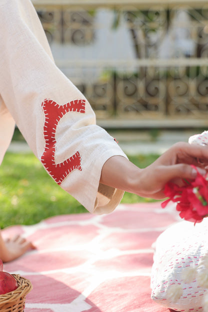 Natural Cotton Flex Long Kurta Set