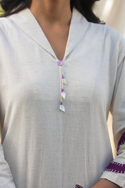 Natural Cotton Flex Geometric Print Kurta Set