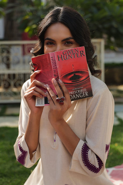 Natural Cotton Flex Geometric Print Kurta Set