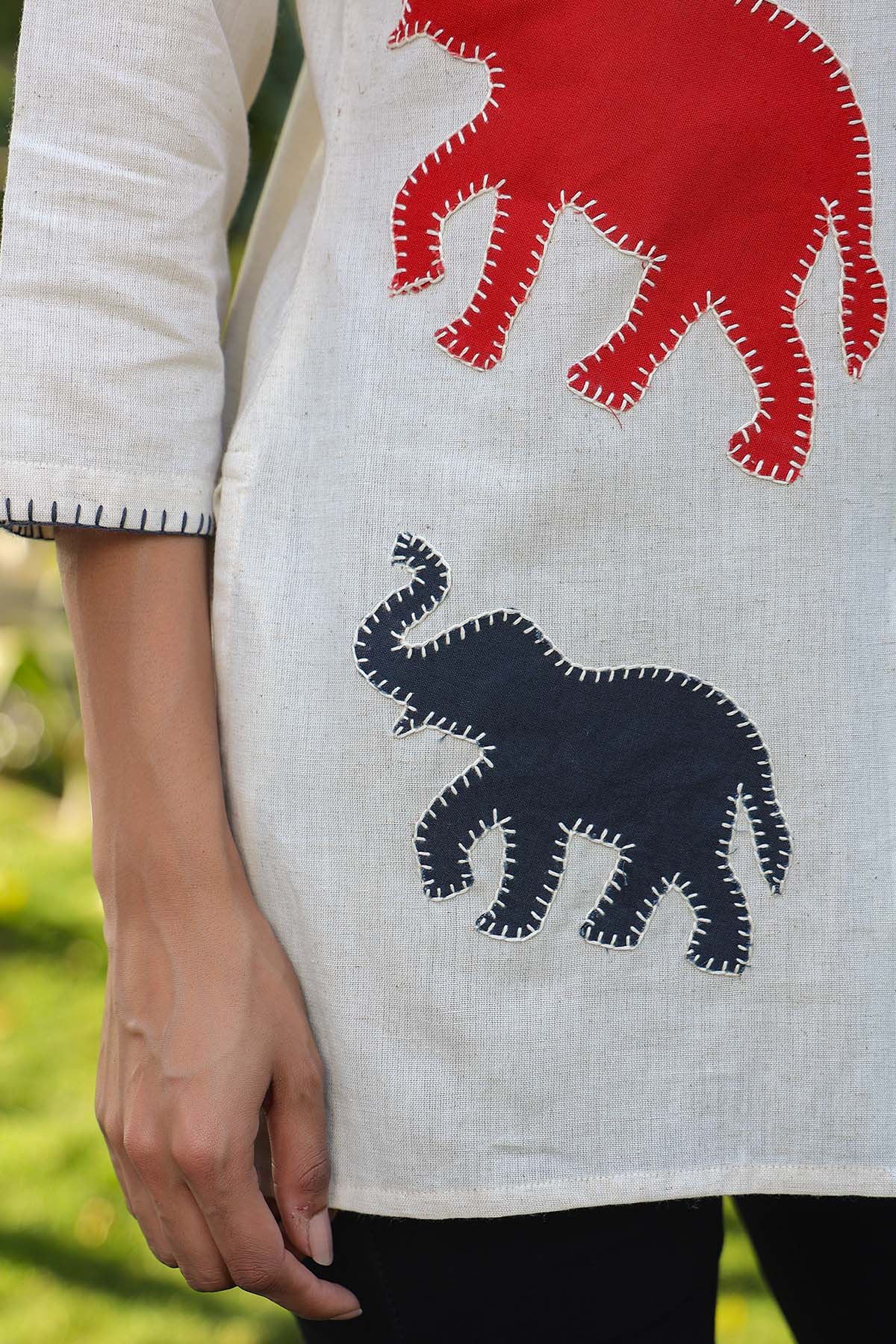 Natural Cotton Flex Printed Tops