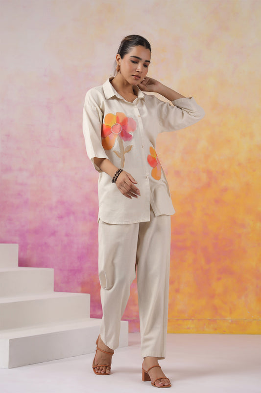 Natural Cotton Flex Co-Ord set