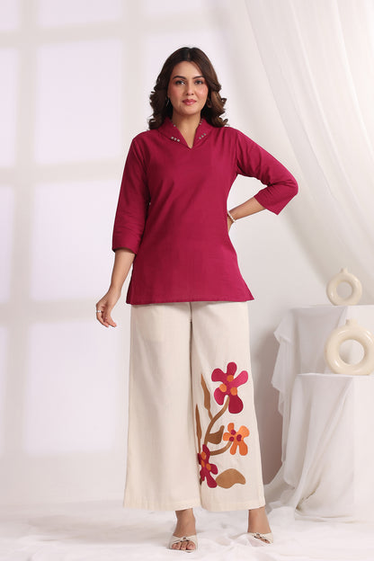 Magenta Cotton Flex Co-rods Set