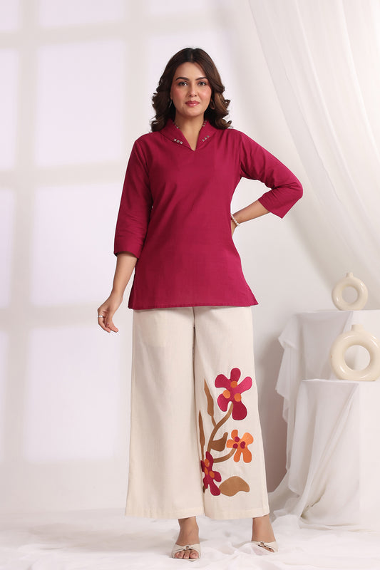 Magenta Cotton Flex Co-rods Set