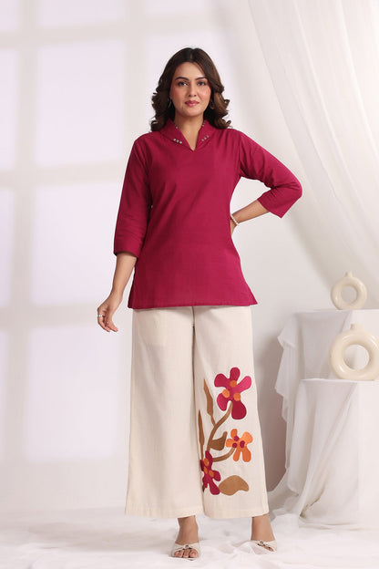 Magenta Cotton Flex Co-rods Set