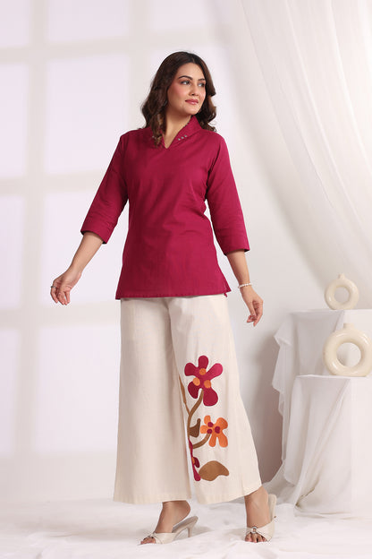 Magenta Cotton Flex Co-rods Set