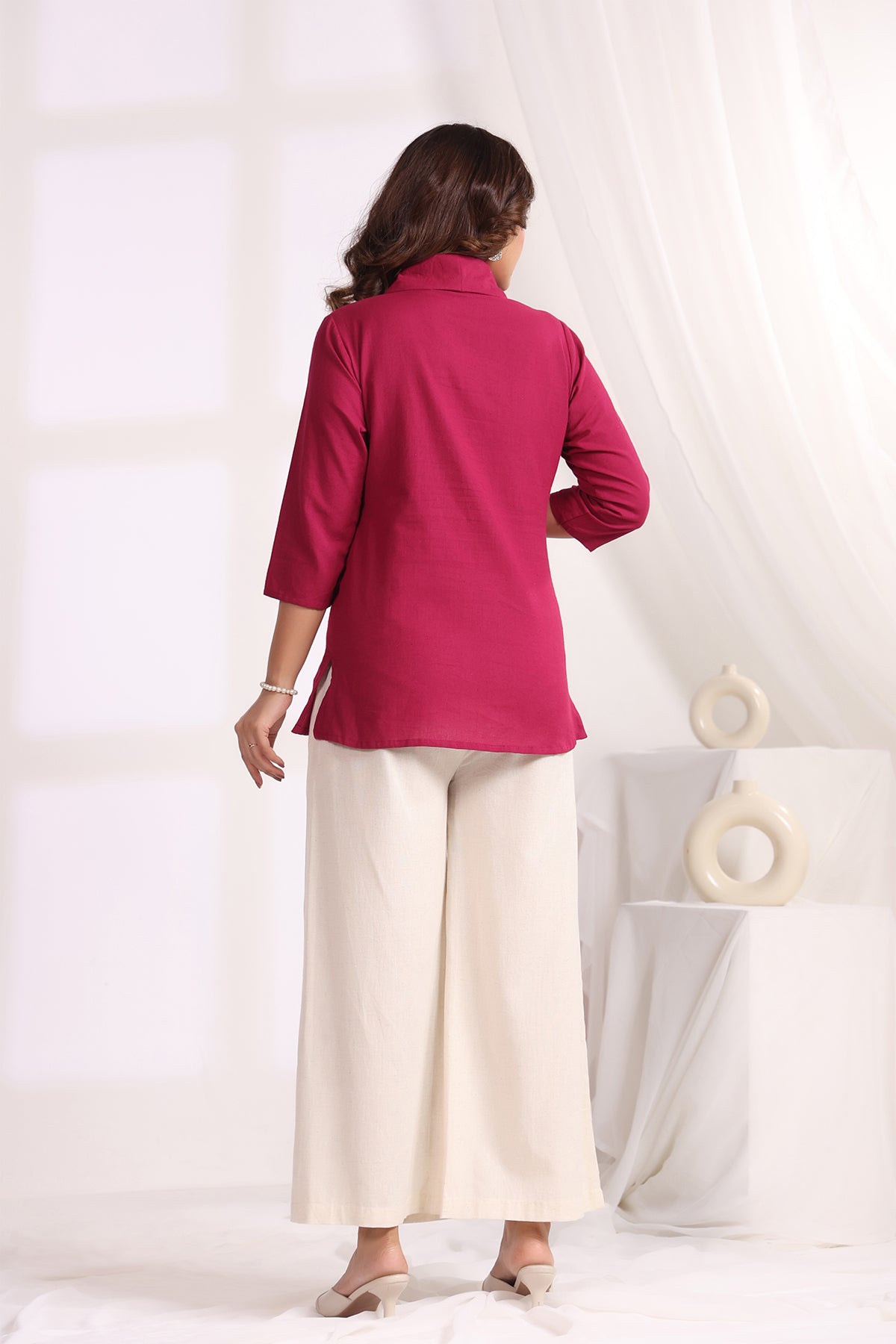 Magenta Cotton Flex Co-rods Set