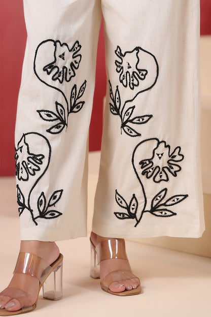 Black Cotton Flex Co-ord Set