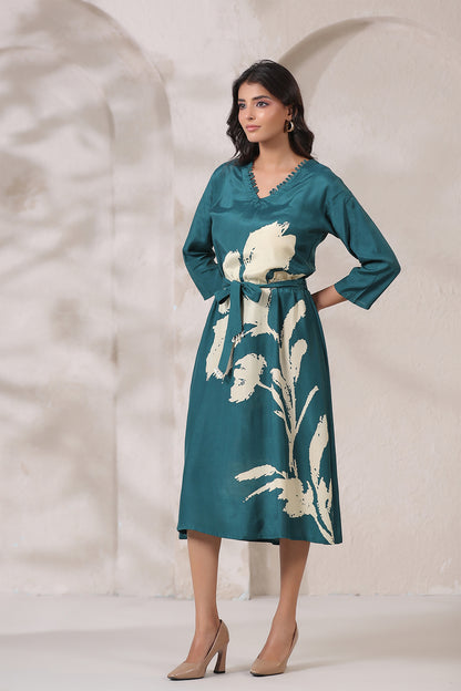 Rama Russian Silk Midi Dress