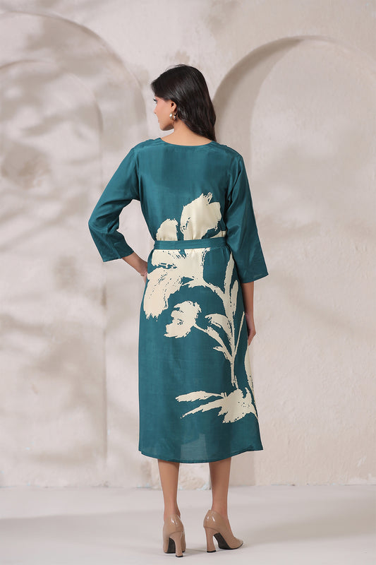 Rama Russian Silk Midi Dress