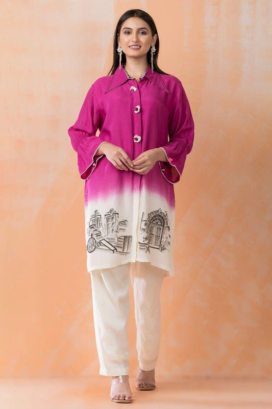 Designer Printed Muslin Co-Ord Set for Women