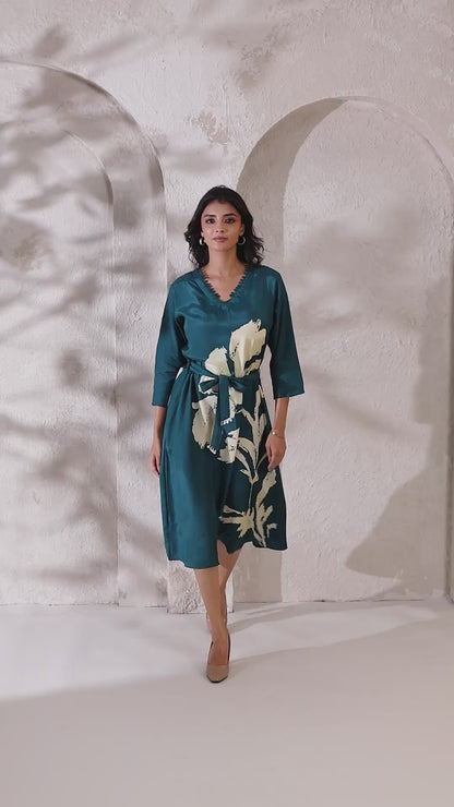 Rama Russian Silk Midi Dress